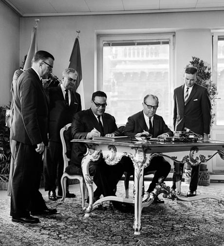 The signing