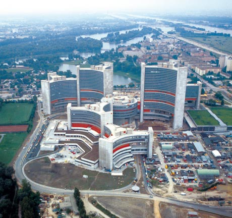 Aerial view of the finished VIC
